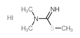 N,N-dimethyl-1-methylsulfanyl-methanimidamide结构式