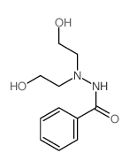 N,N-bis(2-hydroxyethyl)benzohydrazide结构式