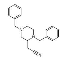 2-(1,4-二苄基哌嗪-2-基)乙腈结构式