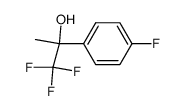 1,1,1-trifluoro-2-(4-fluorophenyl)propan-2-ol结构式