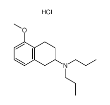 5-methoxy-2-(di-n-propylamino)tetralin hydrochloride结构式