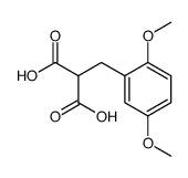 [(2,5-Dimethoxyphenyl)methyl]propanedioic acid Structure