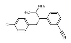 3-[(1S,2S)-2-氨基-1-[(4-氯苯基)甲基]丙基]-苯甲腈结构式