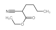 Hexanoic acid,2-cyano-, ethyl ester Structure
