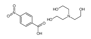 p-nitrobenzoic acid, compound with 2,2',2''-nitrilotriethanol (1:1) Structure