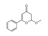 2-methoxy-6-phenyl-2,3-dihydro-4H-pyran-4-one结构式