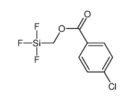trifluorosilylmethyl 4-chlorobenzoate Structure