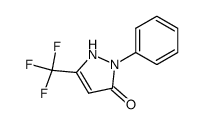 3-trifluoromethyl-1-phenyl-1H-pyrazol-5(4H)-one Structure