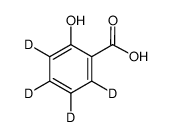 水杨酸-d4标准液结构式