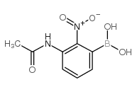 3-乙酰氨基-2-硝基苯基硼酸结构式