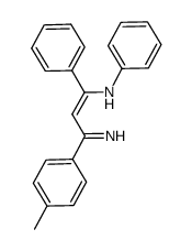 3-imino-1,N-diphenyl-3-(p-tolyl)prop-1-enylamine结构式