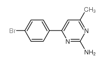 4-(4-溴苯基)-6-甲基-2-氨基嘧啶结构式