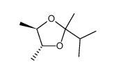 2-Isopropyl-2,4,5-trimethyl-1,3-dioxolane Structure