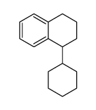 1-cyclohexyl-1,2,3,4-tetrahydro-naphthalene Structure