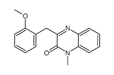 3-[(2-methoxyphenyl)methyl]-1-methylquinoxalin-2-one结构式