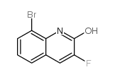8-Bromo-3-fluoro-2-hydroxyquinoline Structure