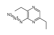 3-azido-2,5-diethylpyrazine Structure