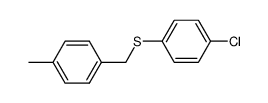 (4-chloro-phenyl)-(4-methyl-benzyl)-sulfide Structure