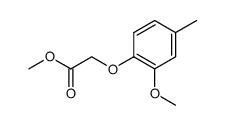 (2-methoxy-4-methylphenoxy)acetic acid methyl ester结构式