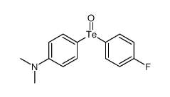 [4-(N,N-Dimethylamino)phenyl](4-fluorophenyl) telluroxide结构式