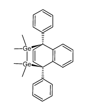 1,4-diphenyl-2,3-benzo-7,7,8,8-tetramethyl-7,8-digermabicyclo[2,2,2]octadiene Structure