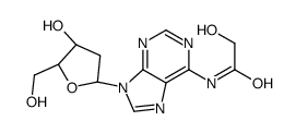 2-hydroxy-N-[9-[(2R,4S,5R)-4-hydroxy-5-(hydroxymethyl)oxolan-2-yl]purin-6-yl]acetamide Structure