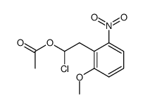 1-chloro-2-(2-methoxy-6-nitrophenyl)ethyl acetate Structure
