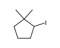2-iodo-1,1-dimethyl-cyclopentane结构式