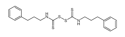 μ-disulfido-1,2-dithio-dicarbonic acid bis-(3-phenyl-propylamide) Structure