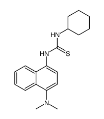 Thiourea, N-cyclohexyl-N'-[4-(dimethylamino)-1-naphthalenyl] Structure