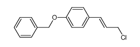 (E)-(benzyloxy)-4-(3-chloroprop-1-enyl)benzene结构式