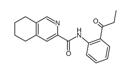 5,6,7,8-tetrahydro-isoquinoline-3-carboxylic acid-(2-propionyl-anilide)结构式