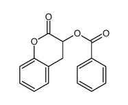 (2-oxo-3,4-dihydrochromen-3-yl) benzoate结构式
