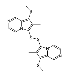 7-methyl-6 (or 8-)-methylthio-pyrrolo(1,2-a)pyrazine disulphide结构式