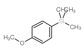 4-(三甲基甲硅烷基)苯甲醚结构式