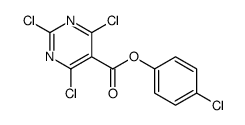 (4-chlorophenyl) 2,4,6-trichloropyrimidine-5-carboxylate Structure