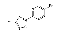 5-Bromo-2-(3-methyl-[1,2,4]oxadiazol-5-yl)-pyridine Structure
