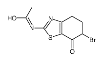 N-(6-溴-7-氧代-4,5,6,7-四氢-苯并噻唑-2-基)-乙酰胺结构式