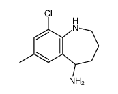 9-chloro-7-methyl-2,3,4,5-tetrahydro-1H-1-benzazepin-5-amine Structure