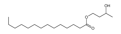 3-hydroxybutyl tetradecanoate Structure