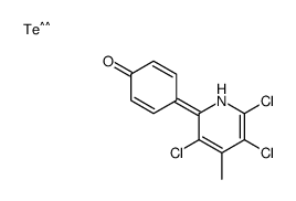 tellurium,4-(3,5,6-trichloro-4-methyl-1H-pyridin-2-ylidene)cyclohexa-2,5-dien-1-one结构式