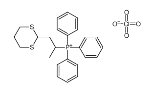 1-(1,3-dithian-2-yl)propan-2-yl-triphenylphosphanium,perchlorate Structure