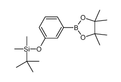 tert-butyl-dimethyl-[3-(4,4,5,5-tetramethyl-1,3,2-dioxaborolan-2-yl)phenoxy]silane Structure