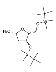 3,5-bis(((1,1-dimethylethyl)dimethylsilyl)oxy)-2-deoxy-D-ribose Structure