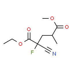 Pentanedioic acid, 2-cyano-2-fluoro-4-methyl-, 1-ethyl 5-methyl ester (9CI) picture