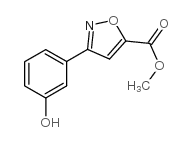 3-(3-羟基苯基)-异噁唑-5-羧酸甲酯结构式
