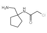 N-(1-氨基甲基环戊基)-2-氯乙酰胺结构式