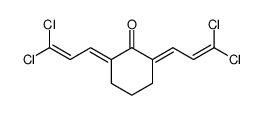 Cyclohexanone, 2,6-bis(3,3-dichloro-2-propen-1-ylidene) Structure