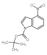 1-BOC-4-硝基吲哚结构式