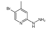 5-溴-2-肼基-4-甲基吡啶结构式